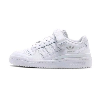 Adidas Forum Low FY7973 Triple White  Youth Shoes Size 5.5 Y