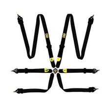 OMP OMPFirst 2 Harness Black Clip in 6 Point