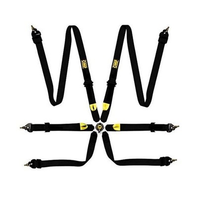 OMP OMPFirst 2 Harness Black Clip in 6 Point
