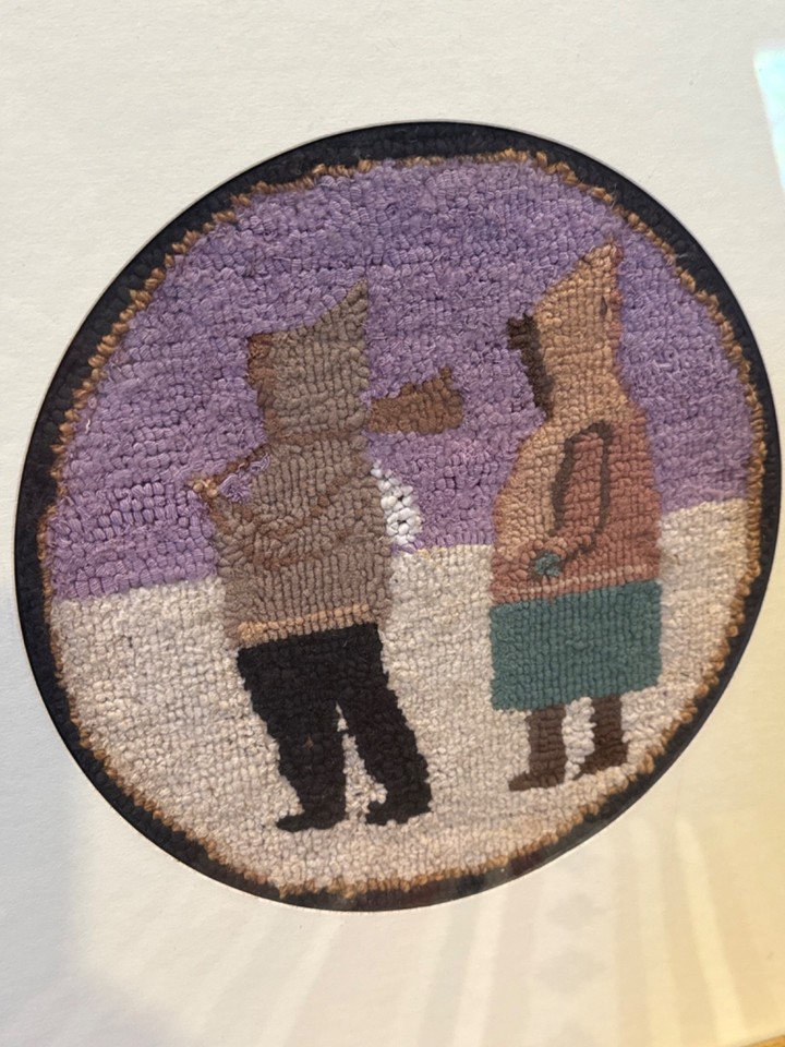 Framed Grenfell Hooked Rug – Inuit Children | eBay