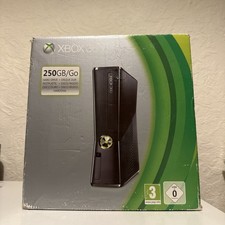 Microsoft Xbox 360 S Console Slim 250gb Black Boxed -Power Supply & Console Only