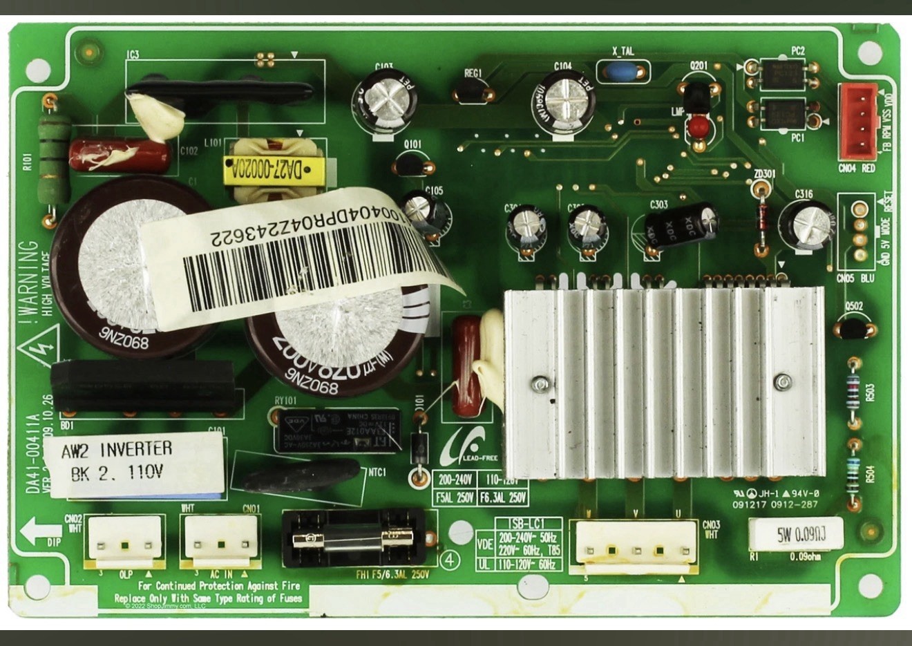 Samsung Refrigerator Control Board P# DA41-00404D