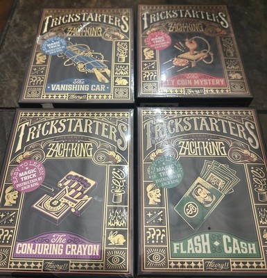 Set of 4 New Magic Tricks, TrickStarters by Zach King & theory11 New In Box
