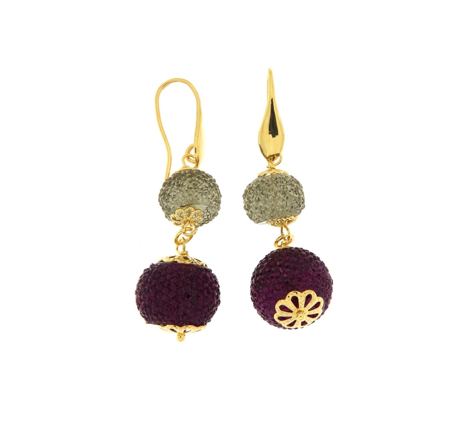 Boucles d'oreilles Artenigma Femme acier ZORN-V pendantes argent