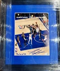 NY KNICKS LANDRY SHAMET 26 CHAMPS RARE SIGNED AUTO PHOTO PREMIUM 12x15 FRAME JSA
