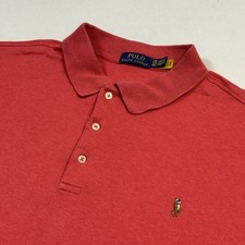 Polo Ralph Lauren Polo Shirt Flesh Pony Short Sleeve Red Men's 2XB Big