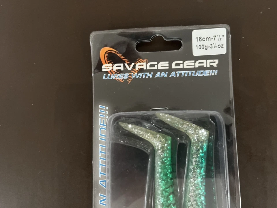Savage Gear Sandeel SE-J180 MAK Caballa Verde 7 1/2” Largo y Peso 3 1/2 OZ. Foto 4 de 4