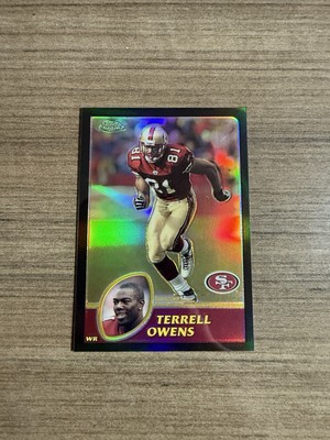 Terrell Owens 2003 Topps Chrome #97 San Francisco 49ers Black Refractor /599