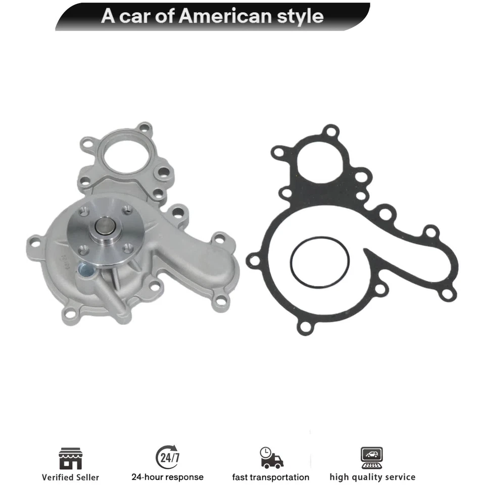 For Toyota Land Cruiser 08-15 Sequoia Tundra LX570 5.7 3URFE Engine Water Pump Foto 3 de 4