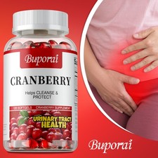 Cranberry 500mg - with Vitamin C - Helps Clean and Protect Urinary Tract Health