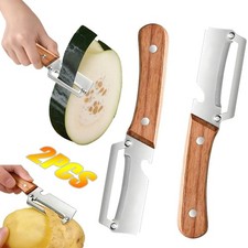 2 in 1 Multi Functional Vegetable Peeler with Bottle Opener and Wooden Ha HOT