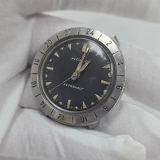 Vintage 1963 Accutron Bulova Astronaut Mens Stainless Watch Running - AS-IS 