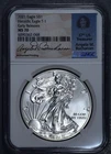 2021 $1 AMERICAN SILVER EAGLE UNC T-1 Treas Buchanan ER 1 oz .999 NGC MS70 A6398