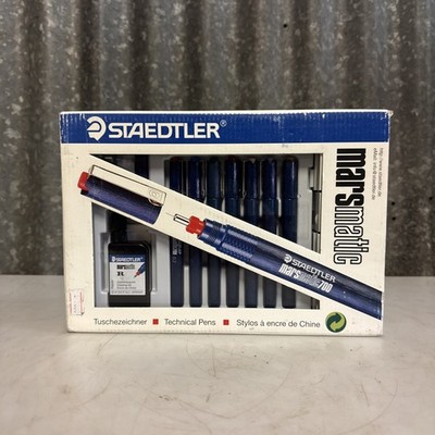Staedtler Marsmatic 700 Pens Ink Technical Drawing Set Mars Matic OPEN BOX Vtg