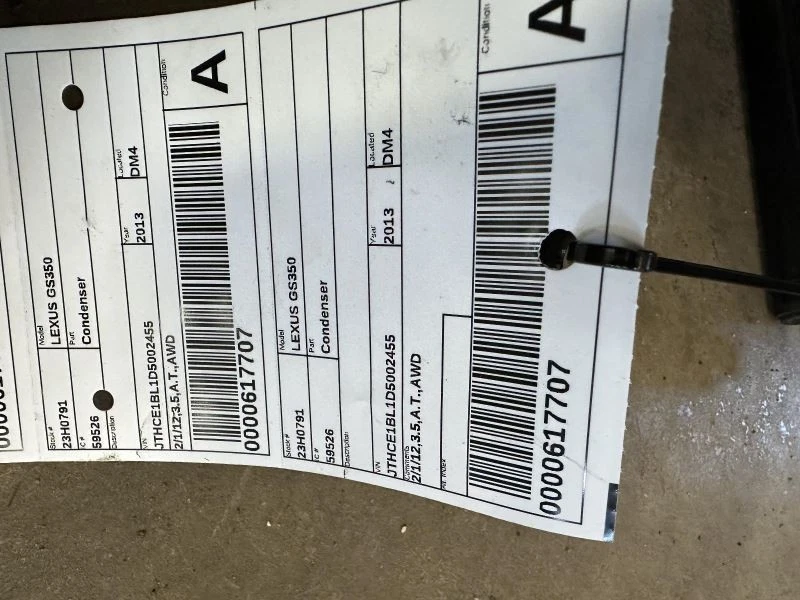 Конденсатор переменного тока подходит для 13-15 LEXUS GS350 1725920 - Изображение 3 из 4