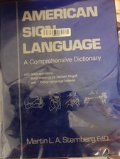 American Sign Language Dictionary Martin L. A. Sternberg Hardcover, illustrated