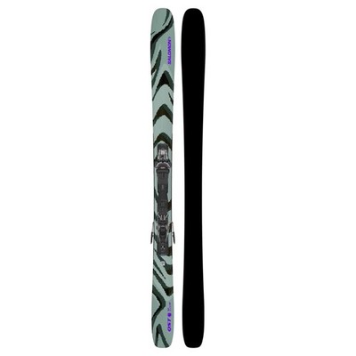 Salomon QST 92 Freeride Skis, Iceberg Green/Dark Grey/Ultra Violet, 160cm w/ M11