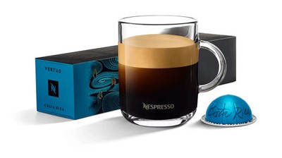 90 Count Nespresso Costa Rica (Malty & Vertuo Pods - Intensity 7 Coffee Capsules