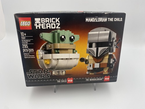 LEGO Brickheadz 75317: The Mandalorian & The Child - 295 Pcs - Sealed. Retired. - Picture 3 of 9