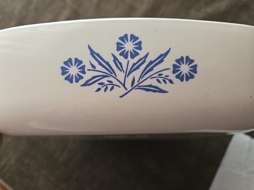 CORNIING WARE Blue Cornflower 10" CASSEROLE B-31 - Vintage 1959 w/ Matching Lid - Picture 7 of 21