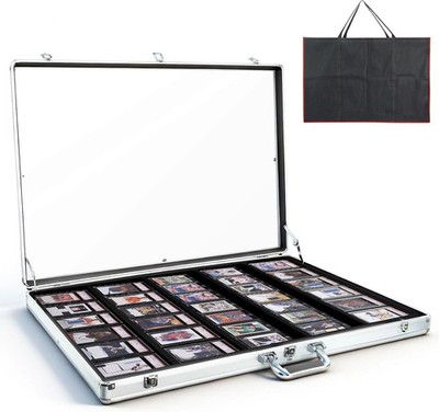 34''x22'' Premium Trading Card Display Case with Alloy Lock & Anti-Wear Surface