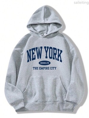 New York City Kapuzenpullover Sweatshirt Hoodie Pulli Damen Kapuzenpulli Shirt