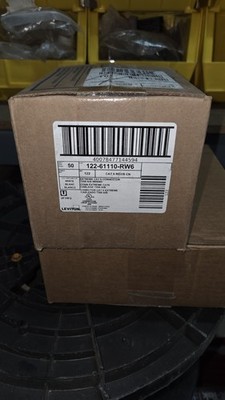 61110-RW6 Leviton eXtreme Cat 6 QuickPort Jack, White - 50 PACK