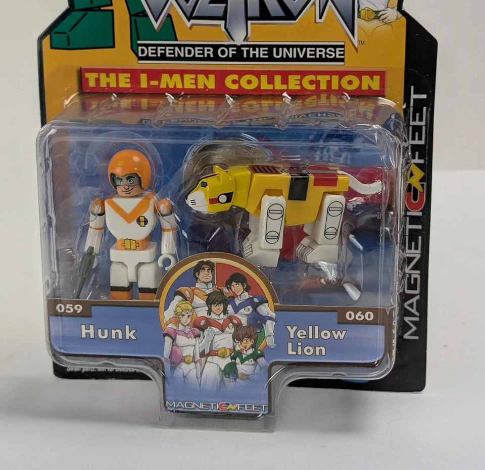 Toynami I-Men Voltron Defender of the Universe Hunk & Yellow Lion Packaged - Image 2 of 3