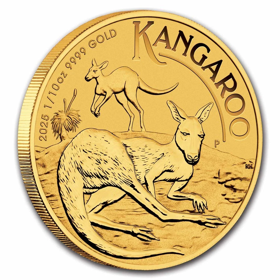 2025 Australia 1/10 oz Gold Kangaroo BU - Image 3 of 3