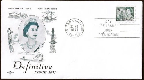 🍁Canada  #544    "QEW II CENTENNIAL"    Fine Used  1971  First Day Cover