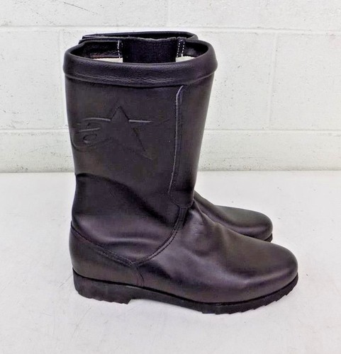 Alpinestars High-Quality Black Leather Side-Zip Motorcycle Street Books US 7 NEW - Picture 8 of 8