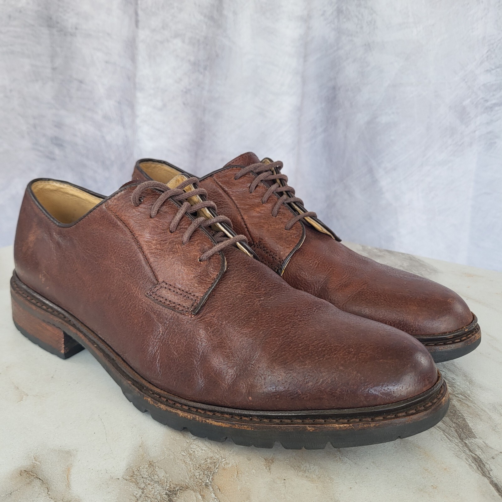 SAOLA John A FRYE Murray Oxford Uomo Taglia 11.5 D Marrone