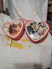 Coca Cola Vintage Heart Shaped Tins 4.5"x 4"  1995