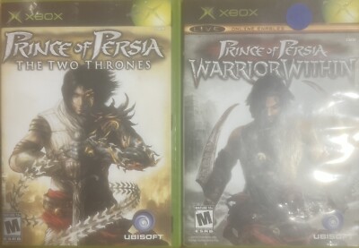 Lot of 2 Prince of Persia: The Two Thrones and Warrior Within Xbox