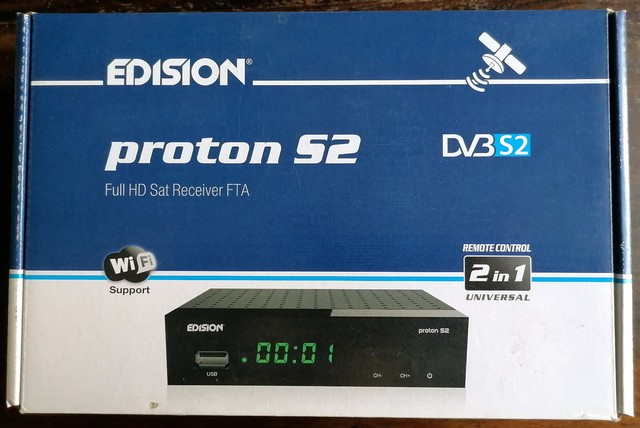 Edision Proton SAT/Satelliten Receiver HDMI/SCART/USB Full HD HDTV DVB-S2 Edison Edision Proton SAT/Satelliten Receiver HDMI/SCART/USB Full HD HDTV DVB-S2 Edison