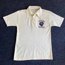 Vintage Stagg High School Football Polo Shirt DK Champion L Stockton California