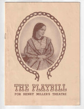 HARRIET playbill, August 1943 at Henry Miller's Theater starring HELEN HAYES