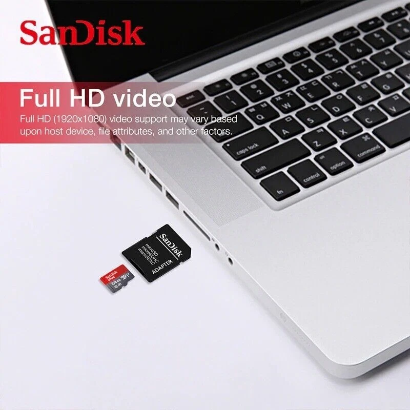 Micro SD Card SanDisk Ultra  32GB 64GB 128GB 256GB  Memory Class10 100MBs - Image 4 of 4