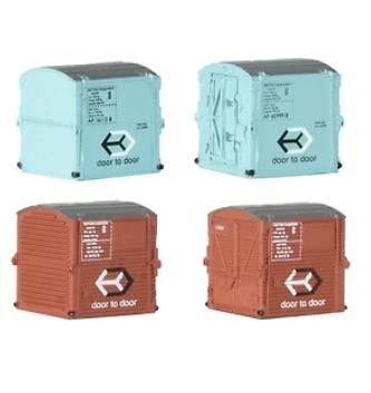 Graham Farish 379-392 Type A Containers BR Bauxite & Type AF Containers BR