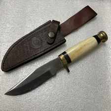 Vintage Chipaway Cutlery Fixed Blade Knife w/ Sheath - Made In Pakistan