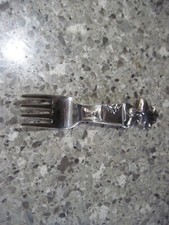 Lunt Peanuts collection Series Woodstock 4-3/8" Silverplate Baby Fork -Excellent