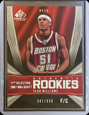 Sean Williams - 2007-08 SP Game Used - Rookie - Numbered /999 #157