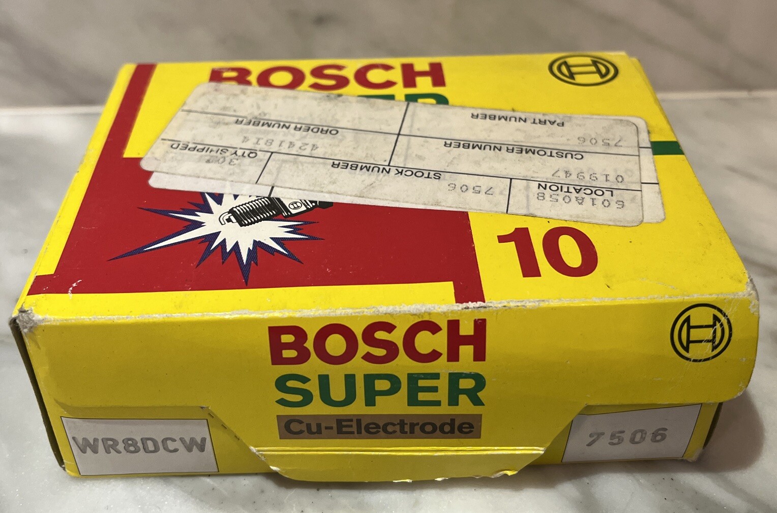 Bosch Super Cu-Electrode Spark Plugs -- #7506  #WR8DCW -- Set of 10 -- NEW