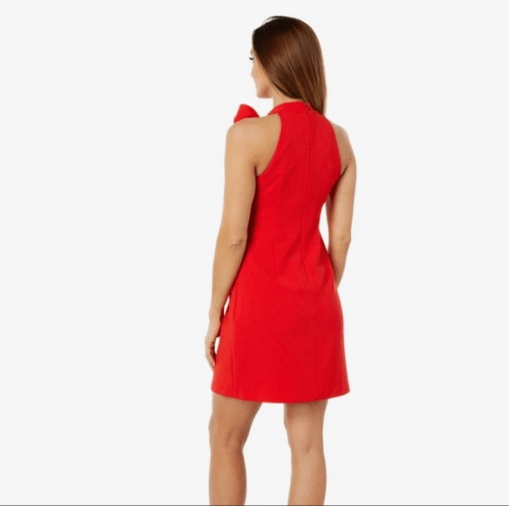 Vince camuto halter neck shift clearance dress