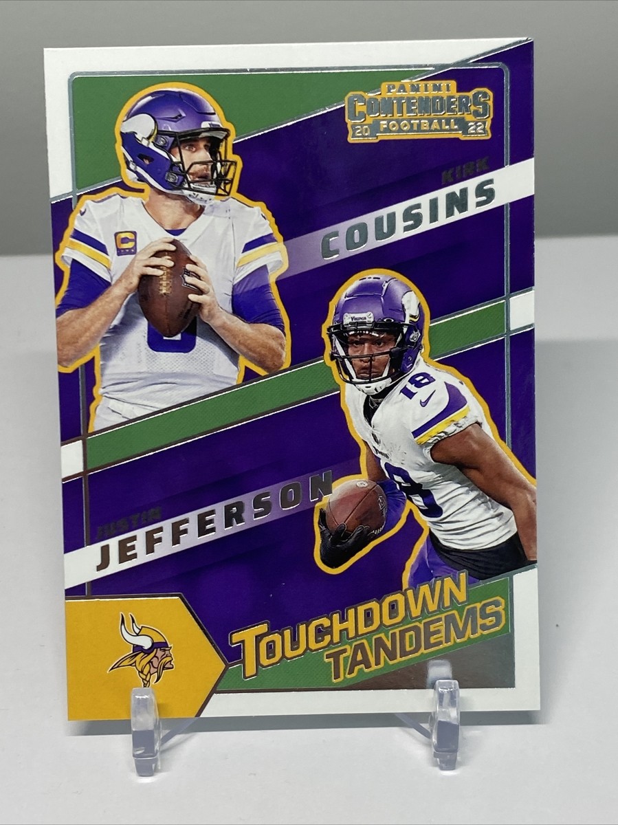 TUNEXX ドンギュ 4/18 4/19 ツーショット参加券 Justin Jefferson/Kirk Cousins 2022 Panini Contenders Touchdown