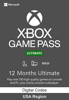 Xbox Game Pass Ultimate 12 Month + Game Pass Core, USA