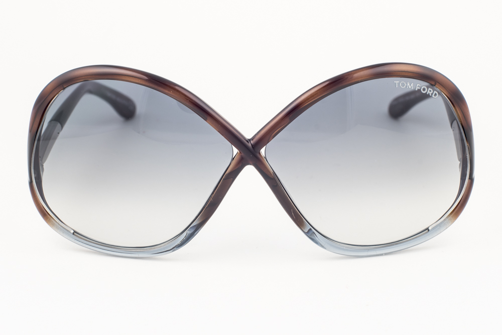 Tom Ford IVANNA 372 53W Havana / Blue Gradient Sunglasses  display picture 2