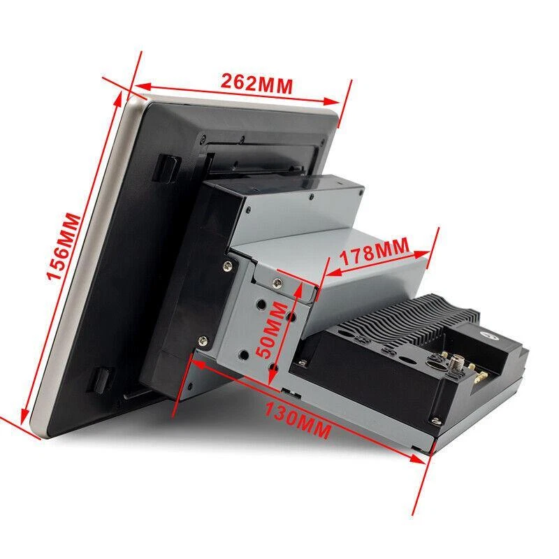 360° Rotatable Touchscreen Radio 10.1" Car Stereo w/Bluetooth 1DIN GPS Navi WiFi — 第 4/4 张图片