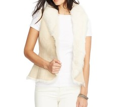 Lrl Shearling Vest 100% Nwt $1,200 Sz 6