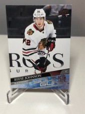 2020-21 Upper Deck Extended Series Reese Johnson Young Guns #725 Blackhawks